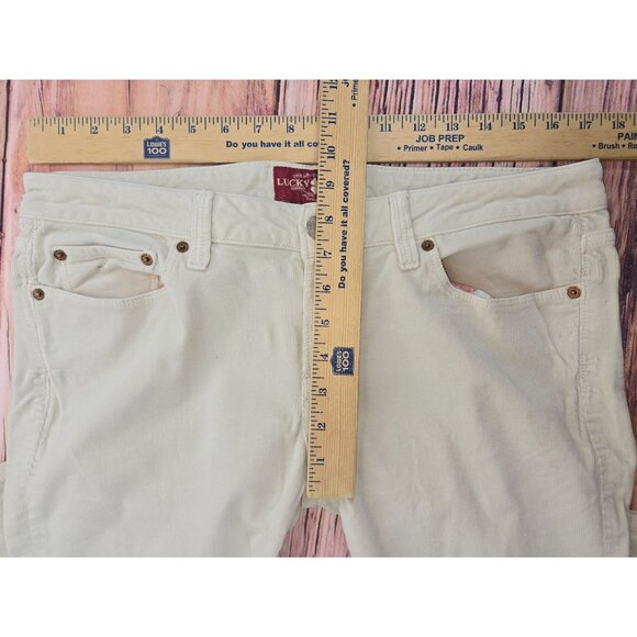 Lucky Brand Lola Bootcut Jeans 12/31 Beige (34x31) Relaxed Fit - Picture 9 of 10